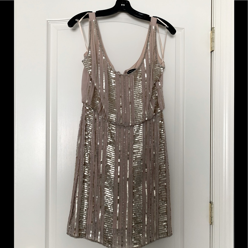 Gold Sequin cocktail dress